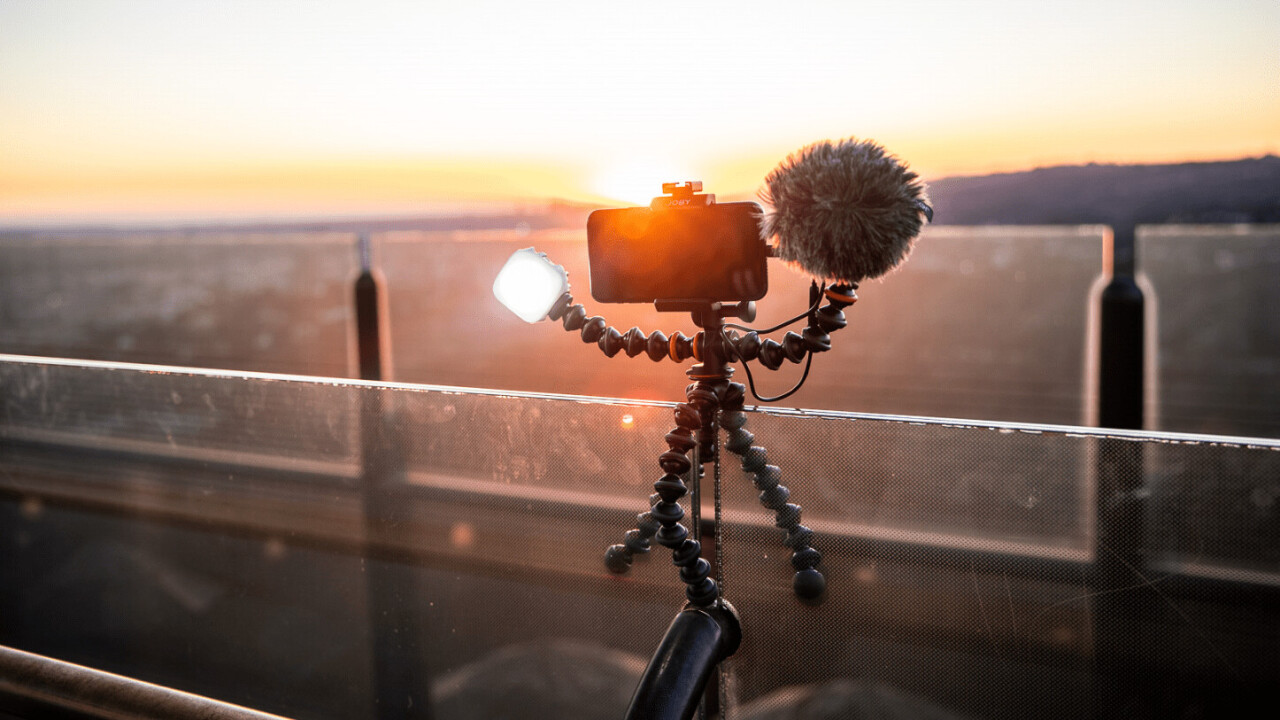 The GorillaPod Vlogging Kit is an all-in-one light and sound setup for mobile creators