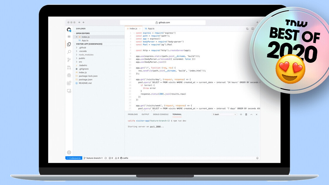 GitHub Codespaces lets you code in your browser without any setup