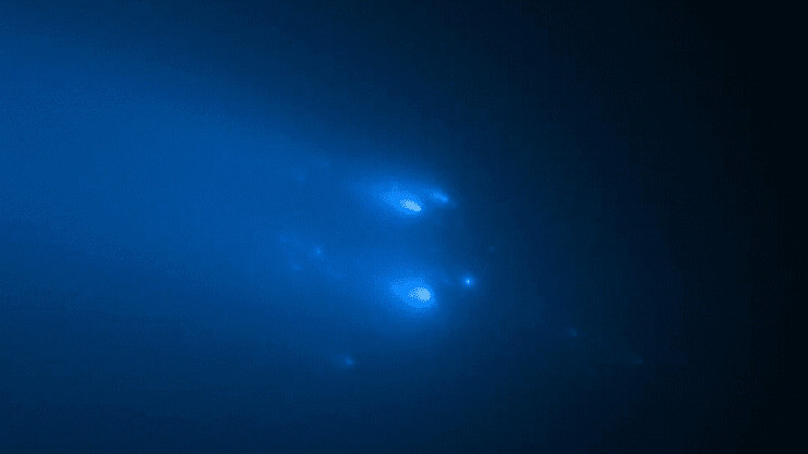 Hubble Space Telescope snaps amazing images of Comet Atlas shattering