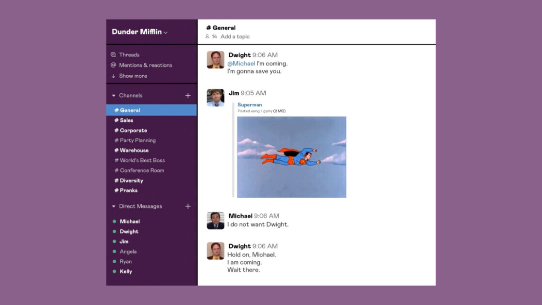 Relive every episode of ‘The Office’ — only recreated in Slack