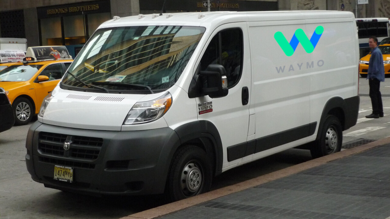 Waymo is cramming its autonomous vehicle tech in Fiat Chrysler’s cargo vans