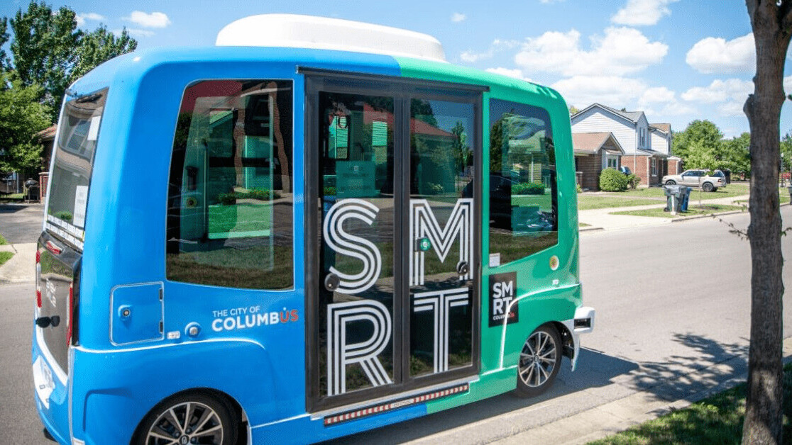 A closer look at Ohio’s self-driving shuttle bus trial that’s now a food delivery service