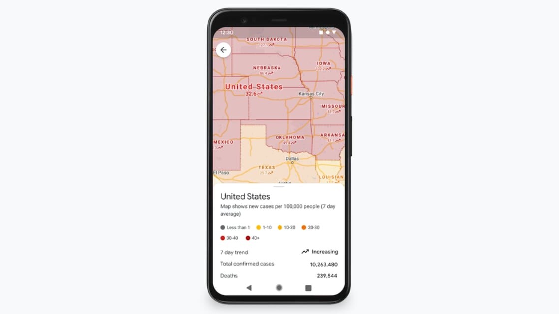 Google Maps will now display number of COVID-19 cases in an area