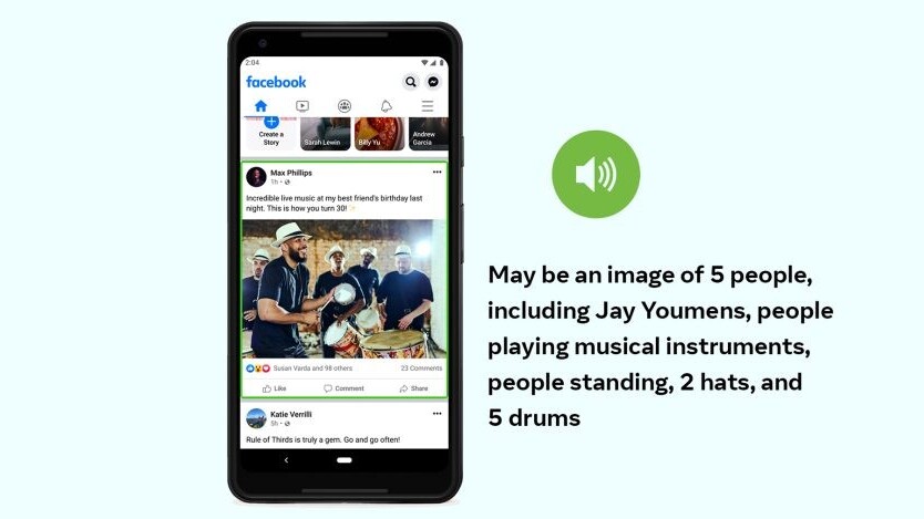 Facebook’s AI for describing photos in your feed is way smarter now