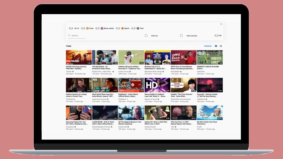 Sort your favorite YouTube channels into into folders with this free app