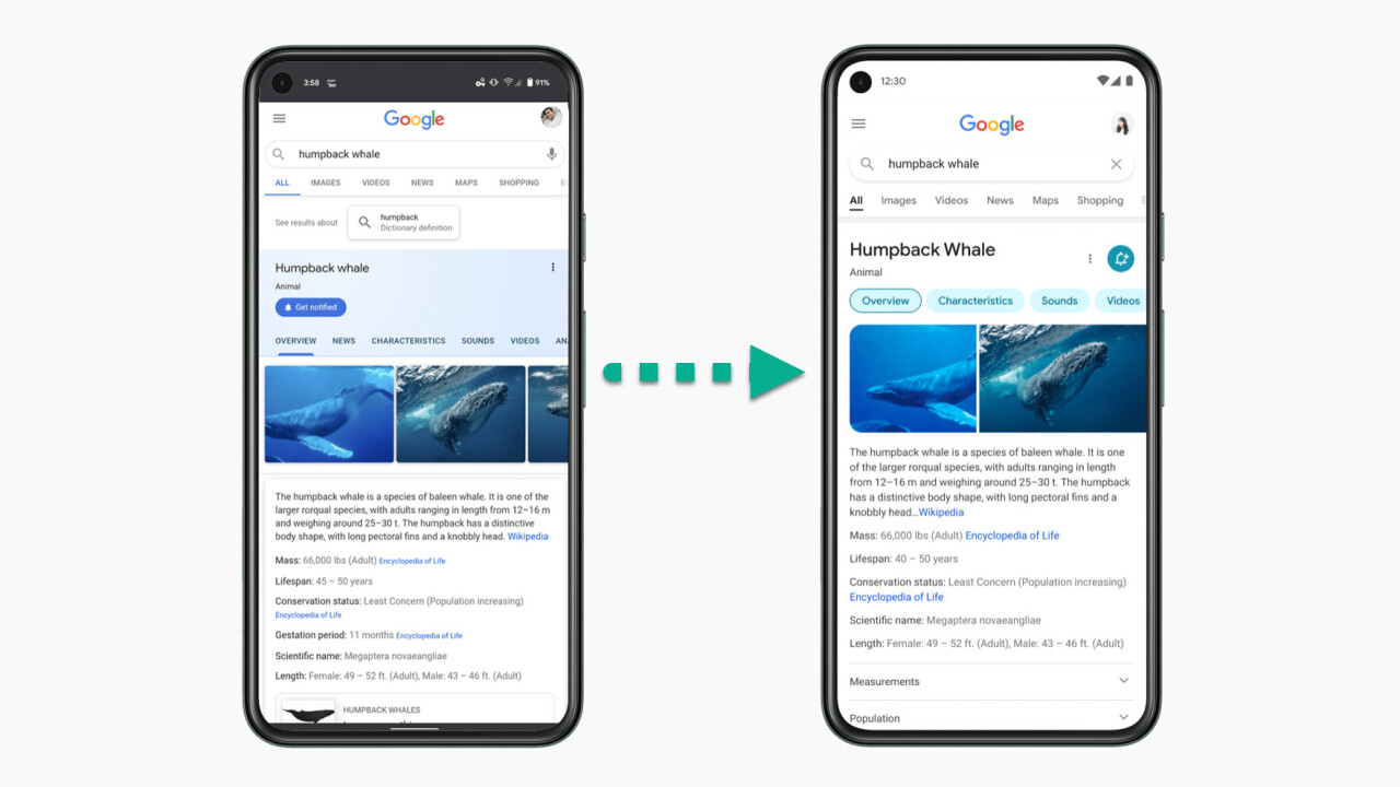 Google Search has a new mobile design — come spot the differences