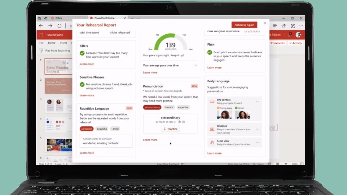 Microsoft PowerPoint’s AI-powered coach will hone your presentation skills everywhere