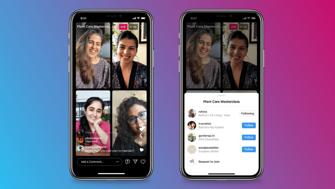 Instagram’s new Live Rooms lets you go live with three other people — too bad you don’t have any followers