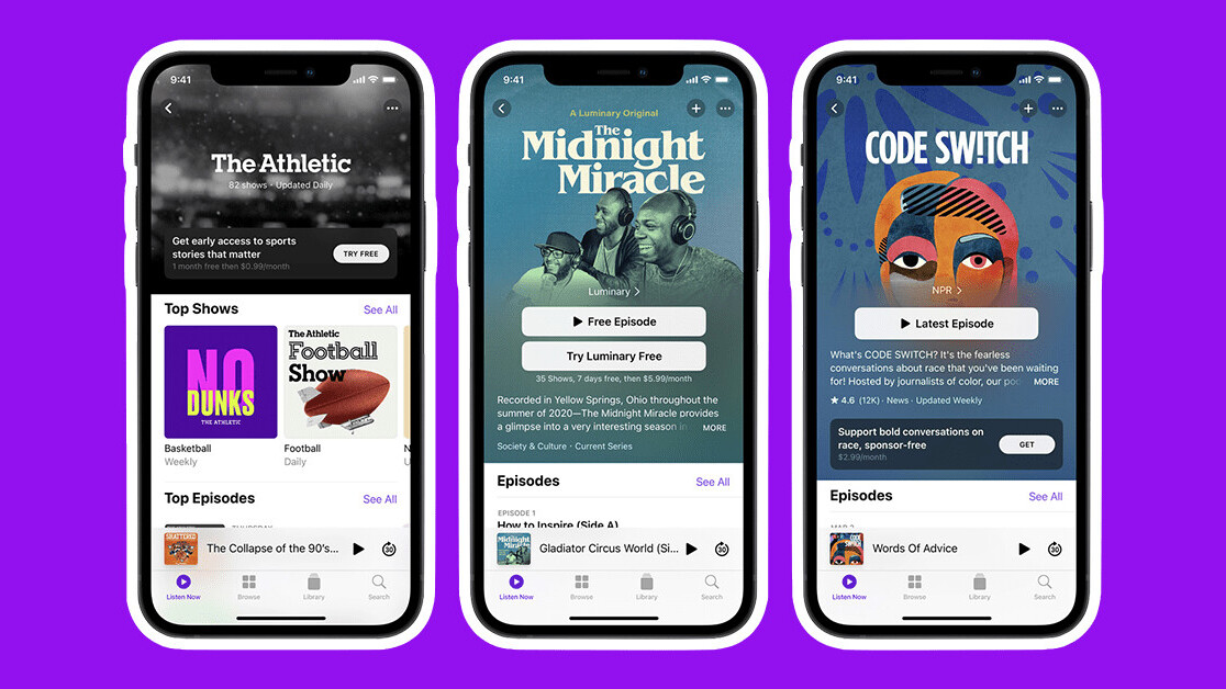 Apple fires up the podcast war with subscriptions and an app redesign