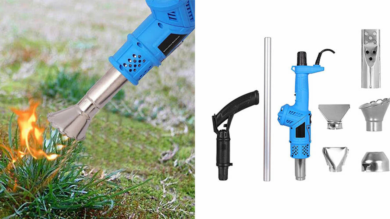 This 3-in-1 weed burner can scorch away unsightly weeds with a button press