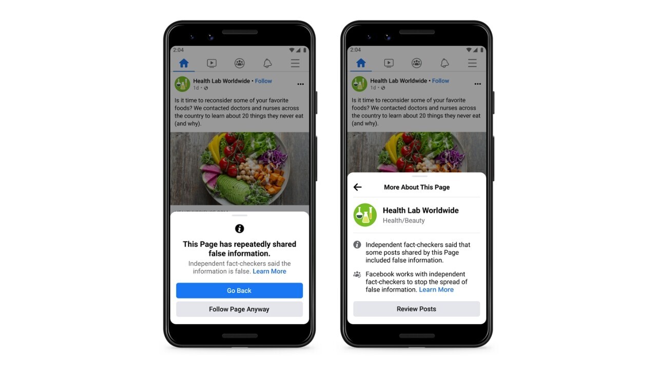 Facebook will now shame pages that share misinformation repeatedly