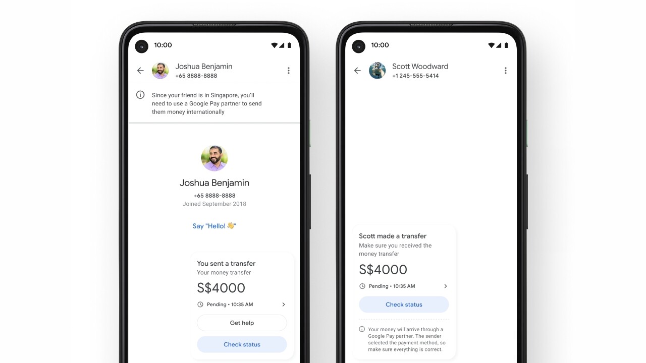 Google Pay now lets you send money from the US to India and Singapore