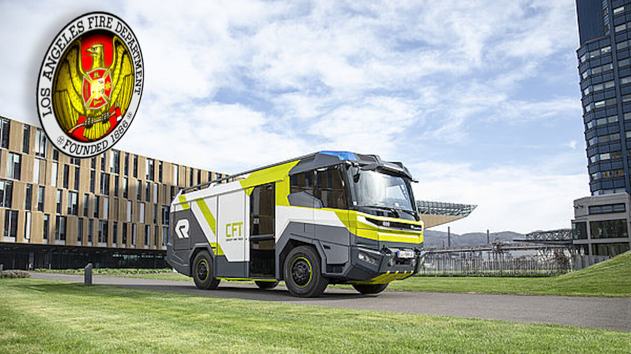 LA just got America’s first electrified, tech-packed fire truck