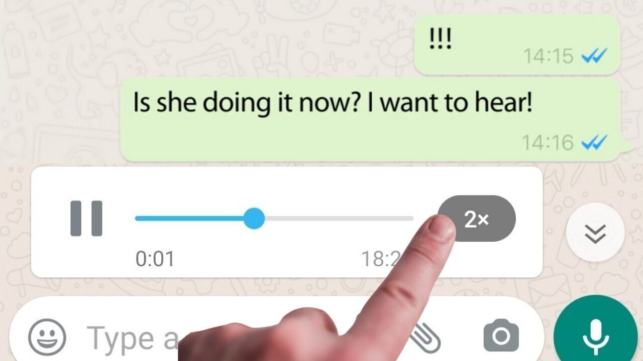 How to play irritating WhatsApp voice messages faster