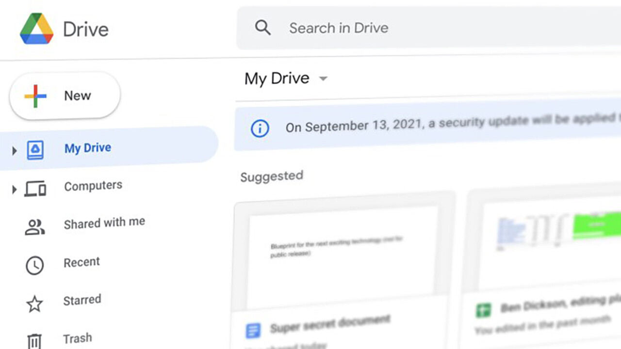 Google Drive gets a security update in September — here’s what it means for you