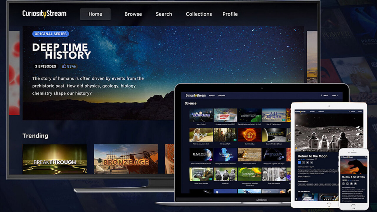 Watch 1000’s of hours of smart docs and shows with a lifetime of CuriosityStream HD