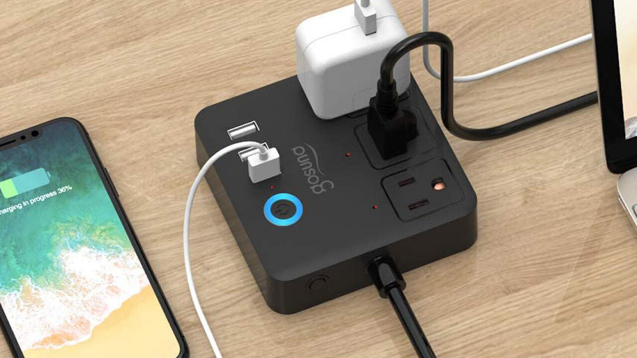 Safeguard your delicate electronics with this savvy smart power strip with surge protection