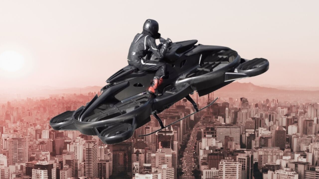 This bizarre Japanese flying bike wants to bring air travel to the streets