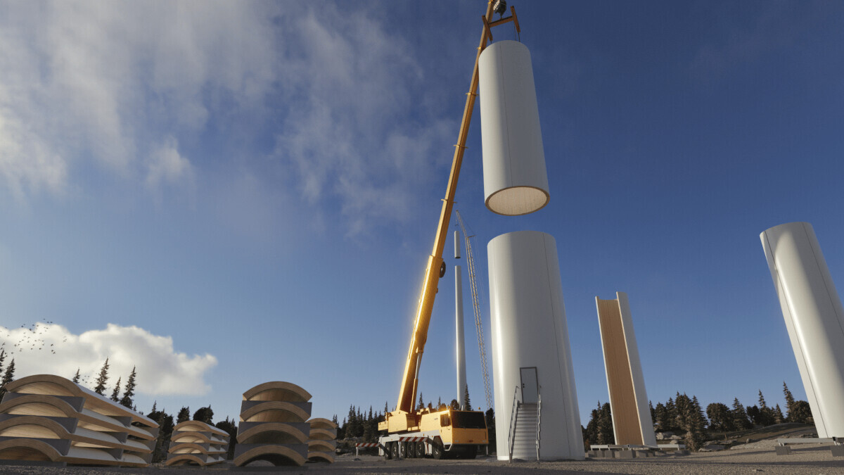World’s tallest wooden wind turbine is ‘stronger than steel’