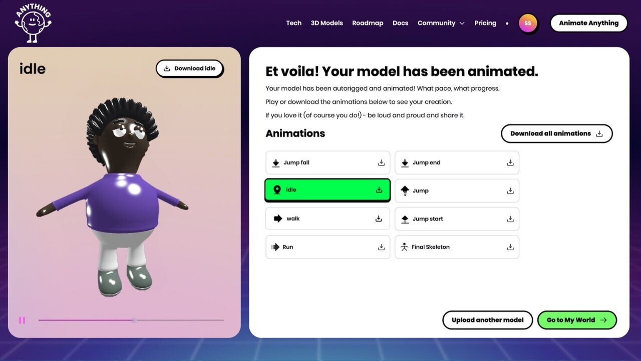 New AI tool promises to rig and animate static models within moments