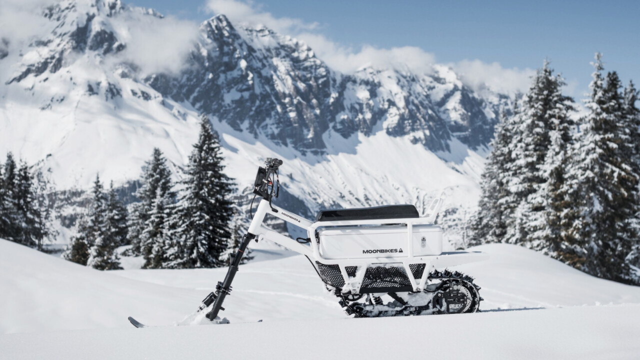 Goodbye snowmobiles. Welcome the silent, electric MoonBike