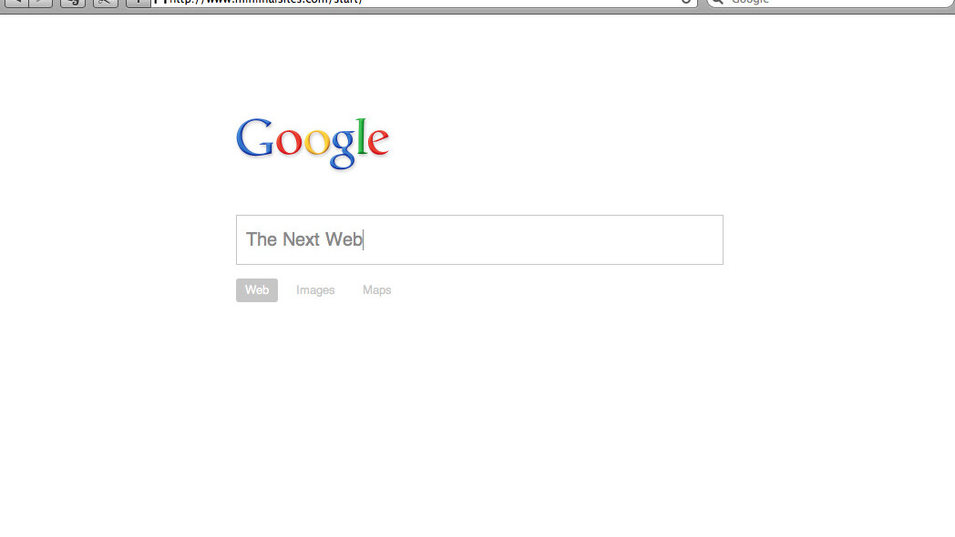 Two Minimalist Versions of Google’s Homepage You Probably Haven’t Seen ...