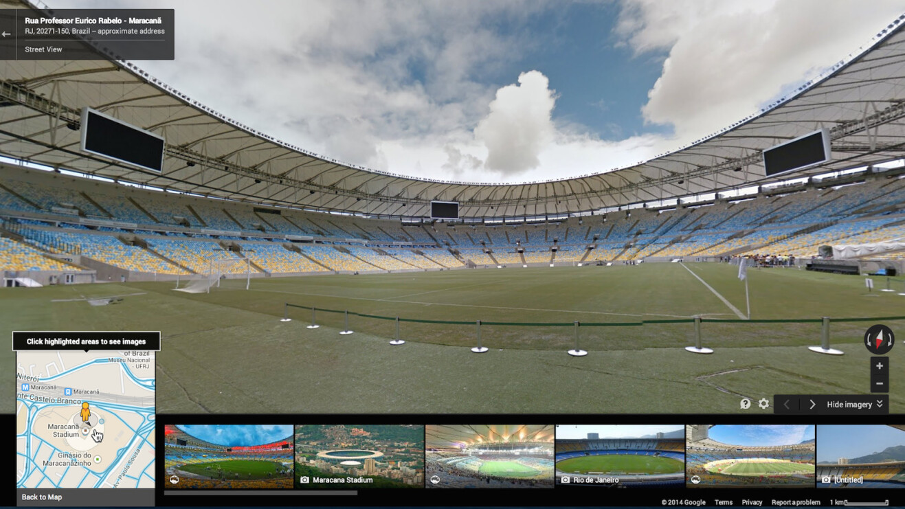 You can now explore all 12 FIFA World Cup stadiums in Brazil via Google Street View