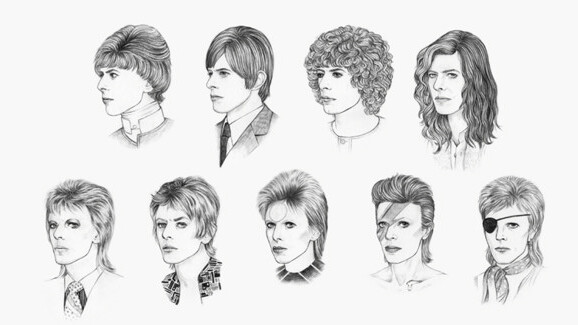 David Bowie’s hair styles through the years offer a unique view into his artistic personas