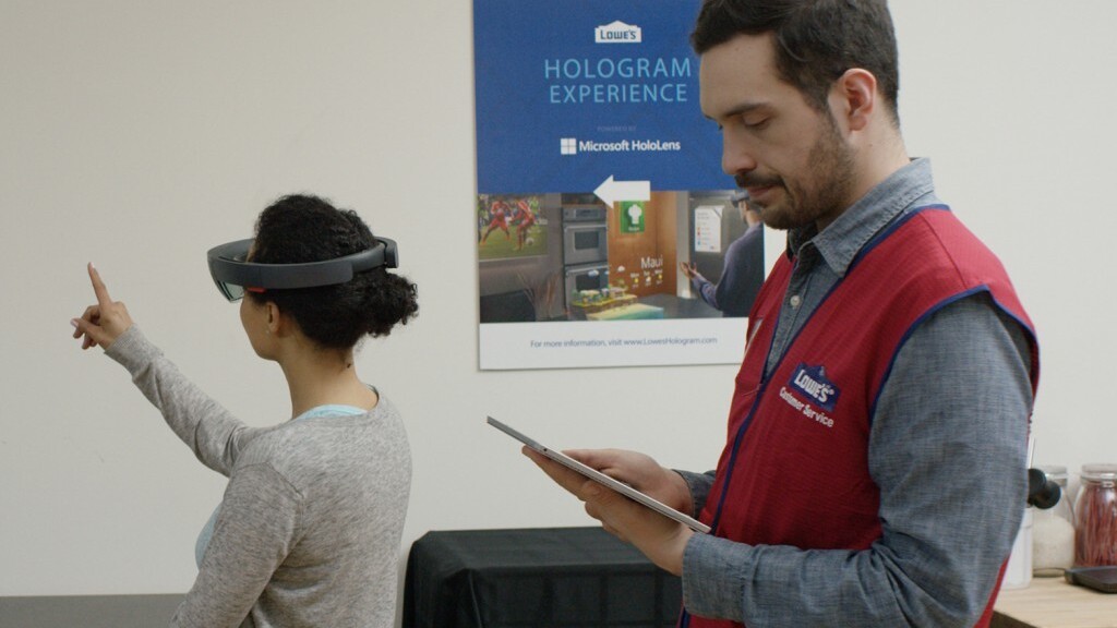 Microsoft and Lowe’s want you to redesign your kitchen using Hololens