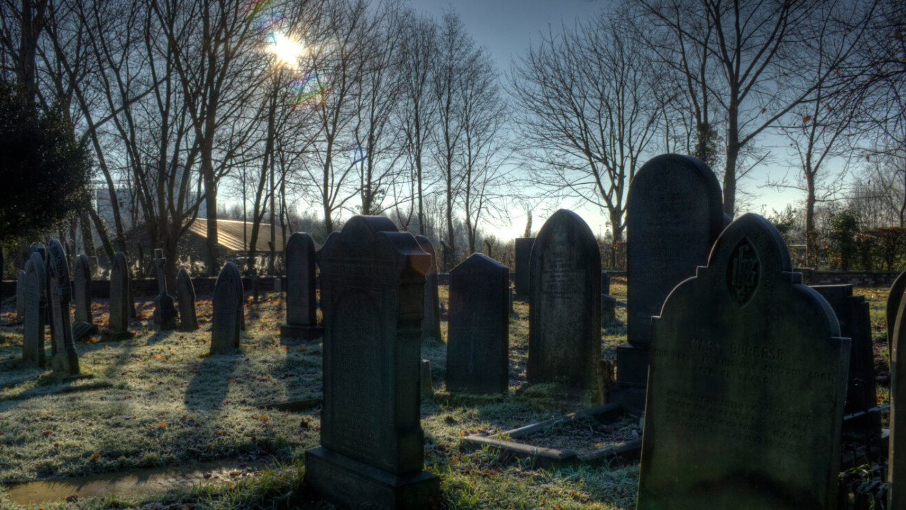 This Halloween prankster erected a graveyard for defunct startups