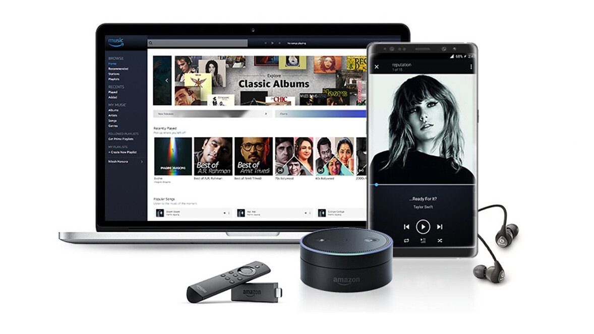 Amazon’s Prime Music streaming service lands in India