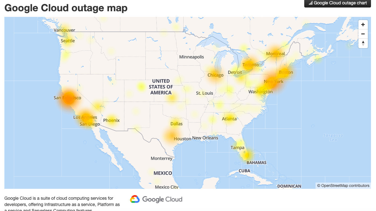 Google resolves cloud outage that took down YouTube, Snapchat, and Discord (Updated)