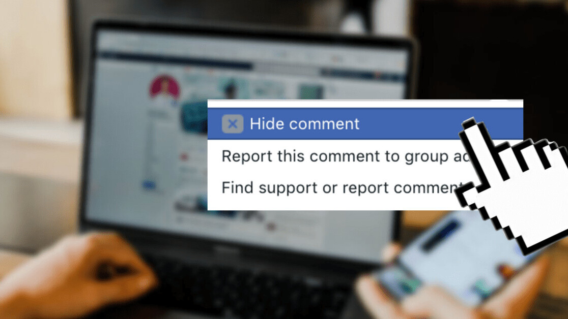 Here’s how to hide and report comments on Facebook