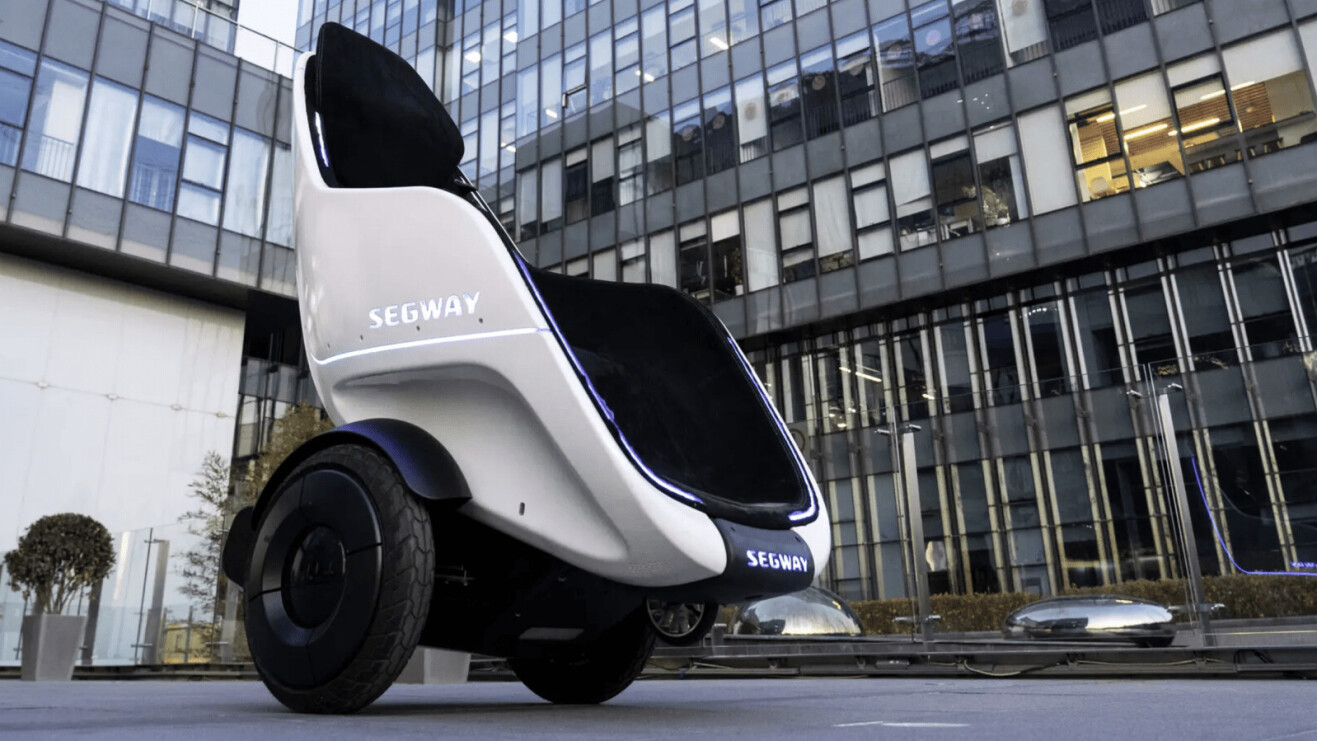 The Segway S-Pod is a 24mph throne on wheels