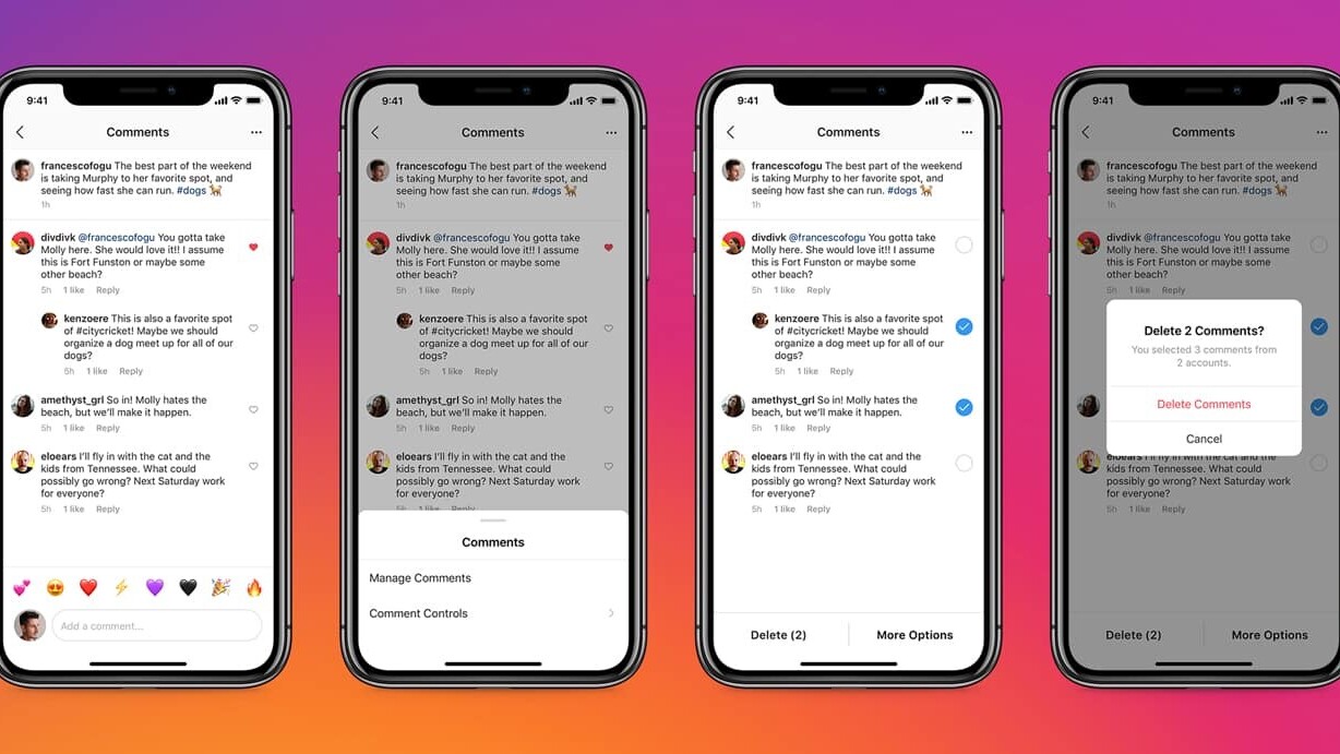 Instagram now makes it easy to delete troll comments in bulk
