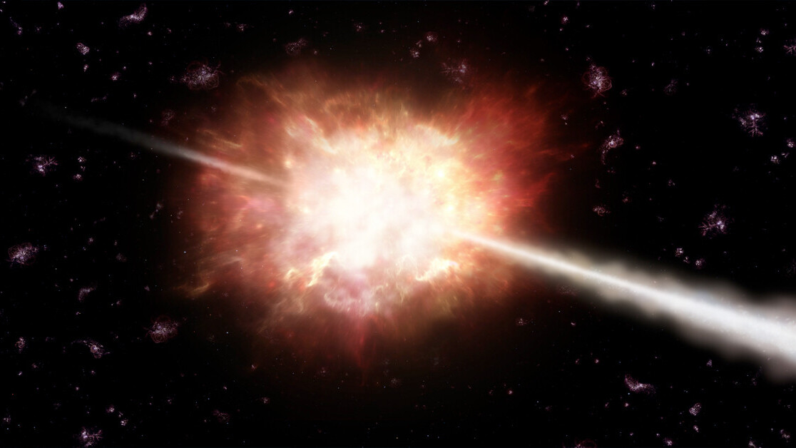 Burst of gamma rays from 10 billion light years away offers glimpse into the early universe