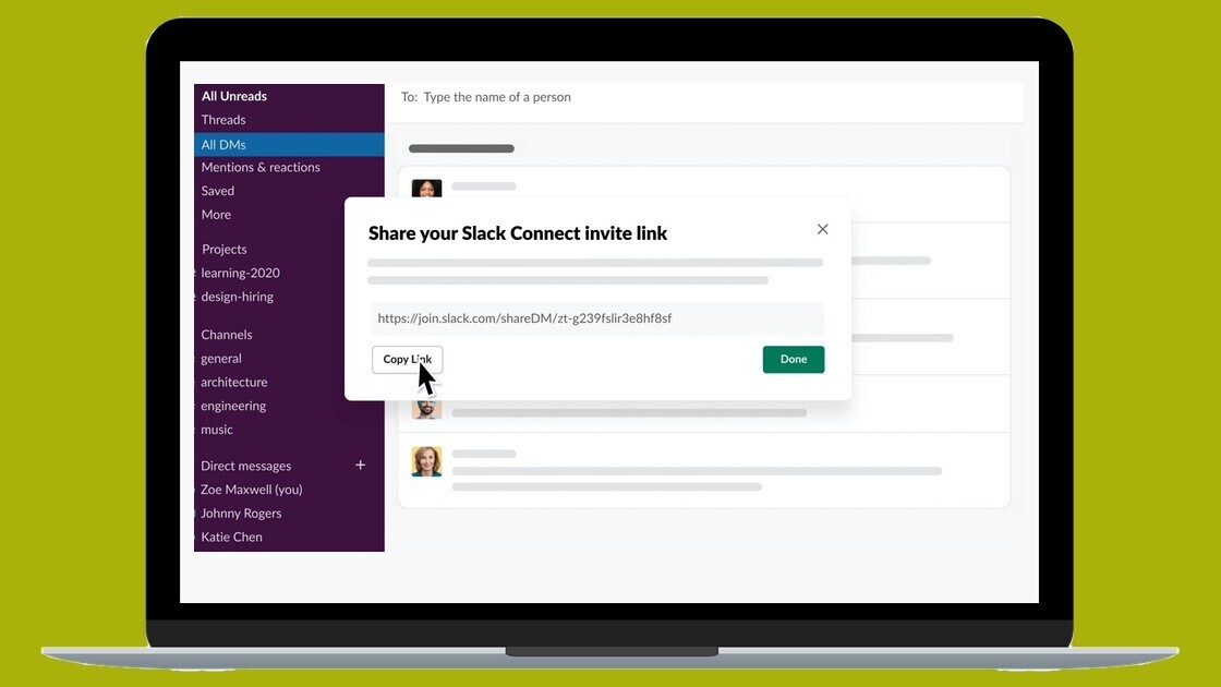 Slack goes after email with ‘Connect DM’ — opening up chats with folks outside your company