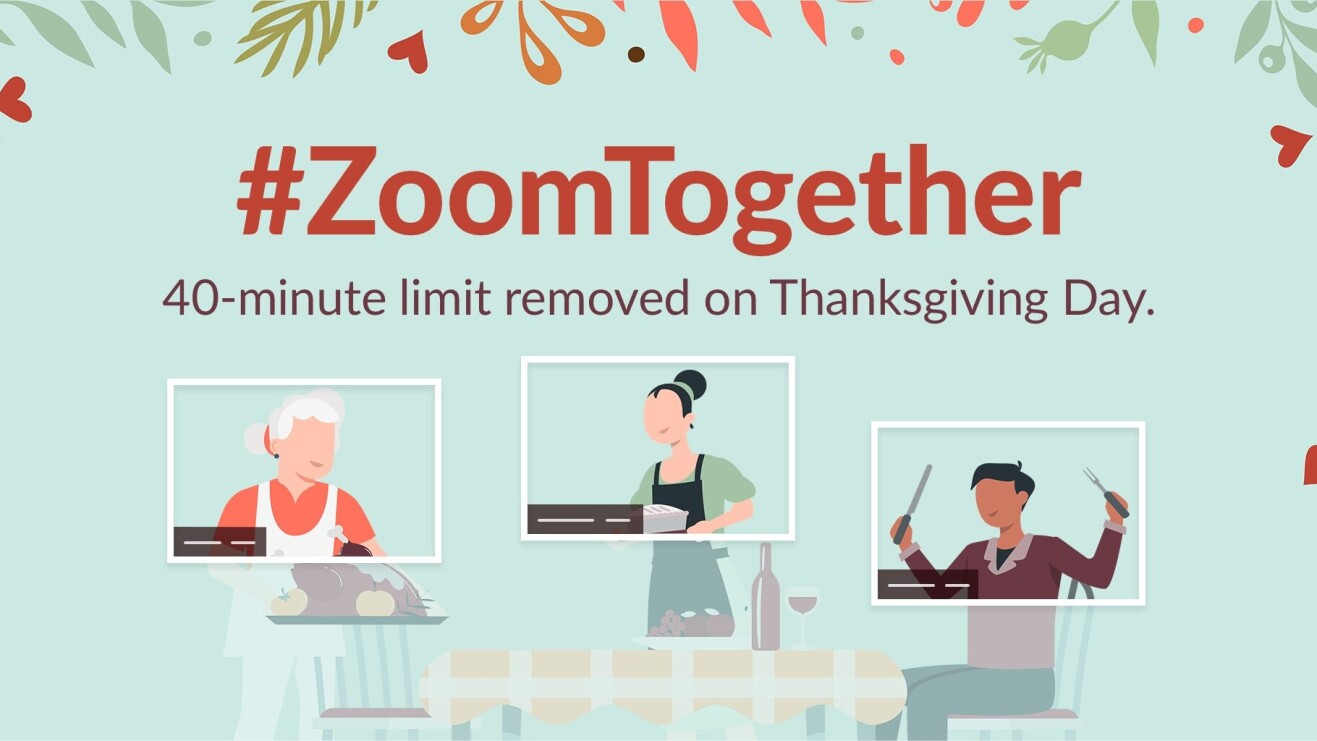 Zoom is getting rid of its 40-minute limit, but just for Thanksgiving