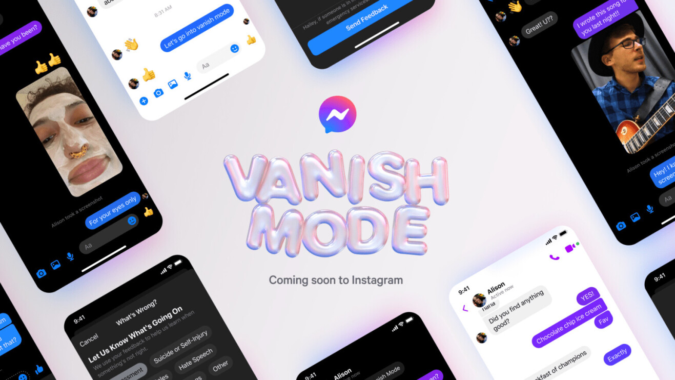 Messenger and Instagram’s ‘Vanish Mode’ makes chats self-destruct with a swipe