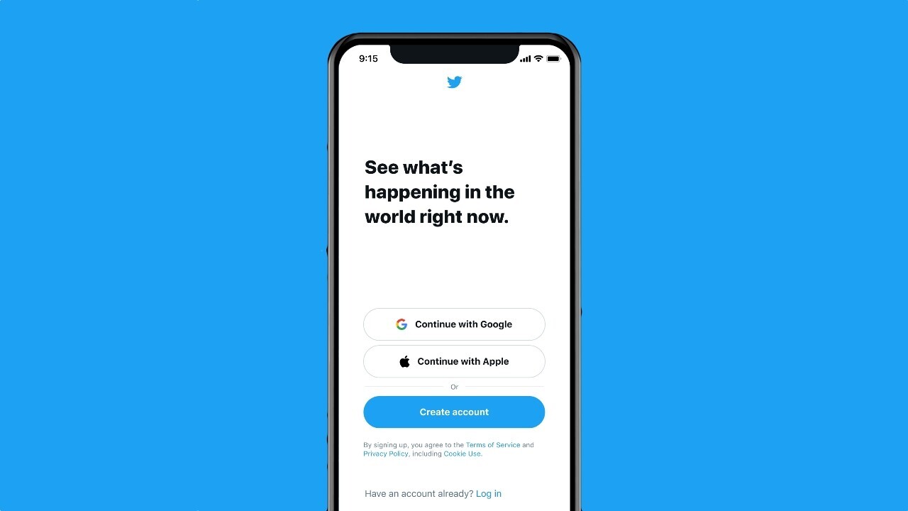 Twitter enables one-step sign-ins with Google and Apple IDs