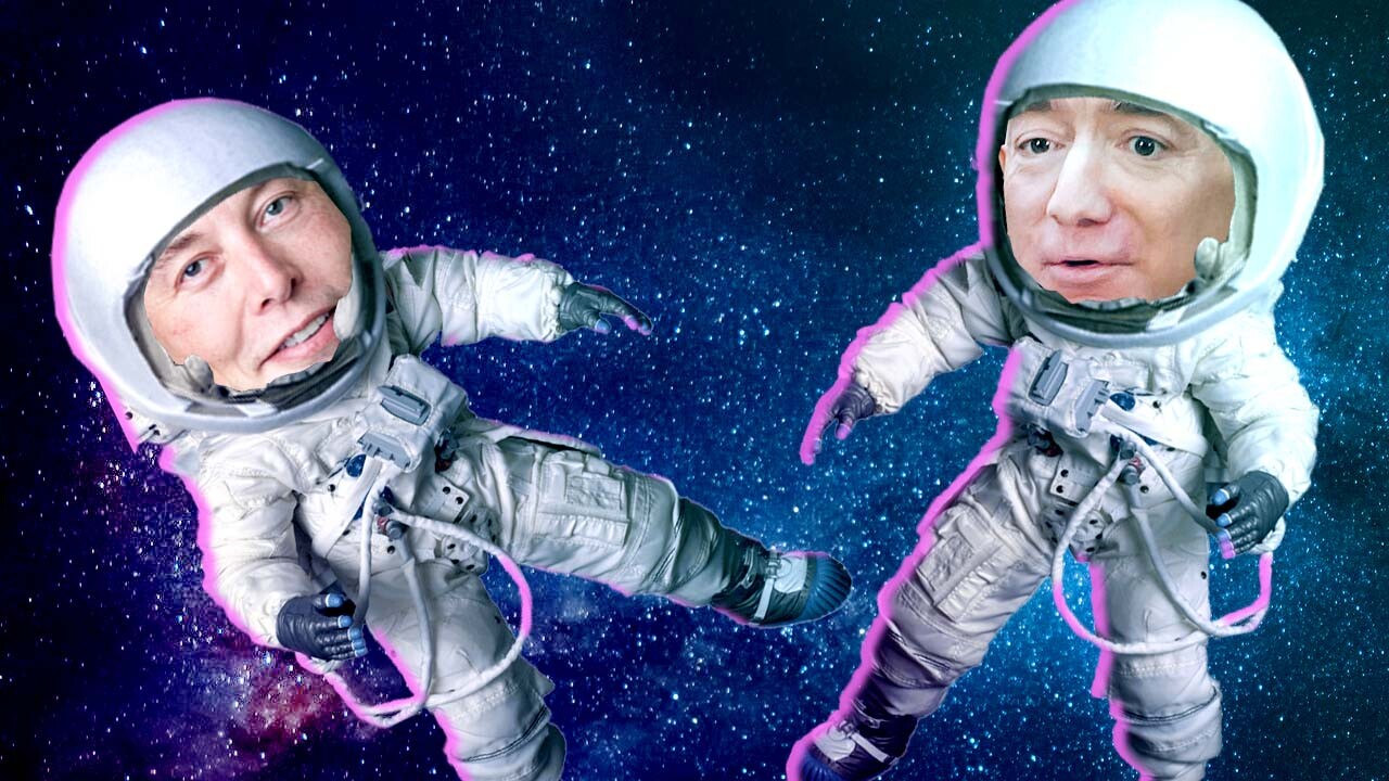 Why the Musk vs. Bezos space feud is probably fake