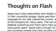 Steve Jobs: “Gedanken über Adobe Flash” Featured Image