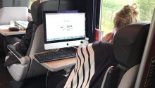 Working on an iMac from a train is a middle finger to portability Featured Image