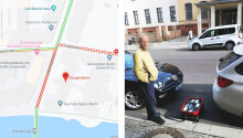 Artist fakes Google Maps traffic jam with 99 phones