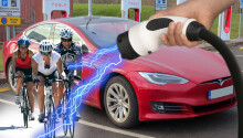 Here’s how many cyclists it takes to charge a Tesla as fast as a Supercharger