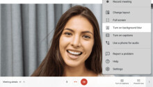 You can now blur your background straight from Google Meet