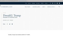 Here’s why the US State Department website says Donald Trump’s ‘term ended’ on 11 January