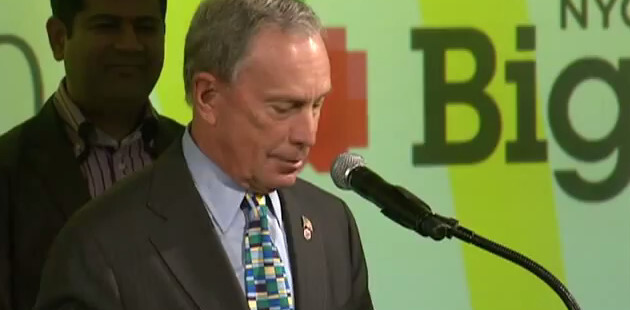 New York Mayor Mike Bloomberg speaks at the 2012 BigApps Awards