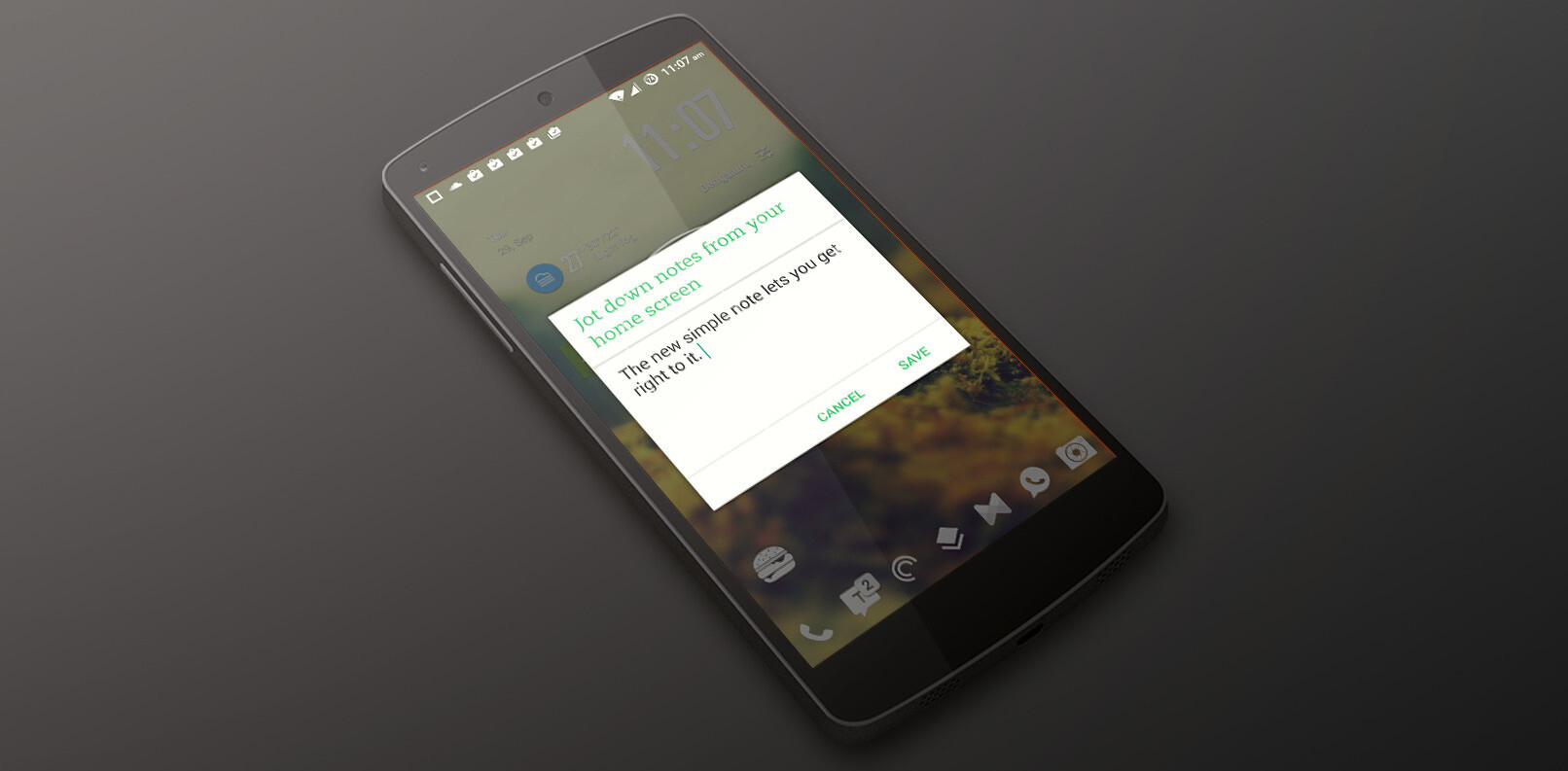 Evernote for Android now lets you jot down thoughts right from your home screen