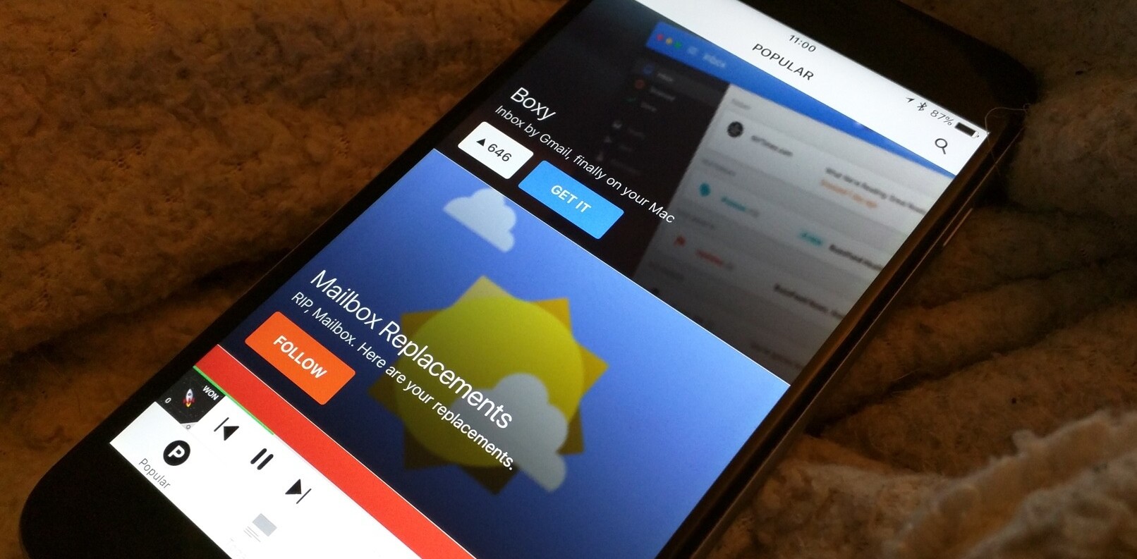 Product Hunt for iOS gets a huge update with books, games, chats and a podcast player